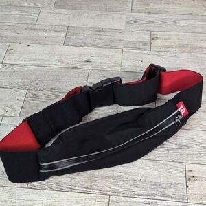 Black Peloton Running Belt Waist Pack Adjustable Unisex Zippered Pouch